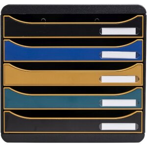 Exacompta Big Box Schubladenbox mit 5 Schubladen Neo Deco...