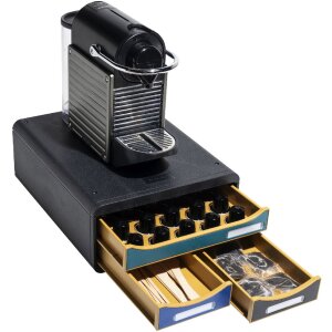 Exacompta Schubladenbox mit 3 Schubladen Neo Deco Small Box Farben sortiert