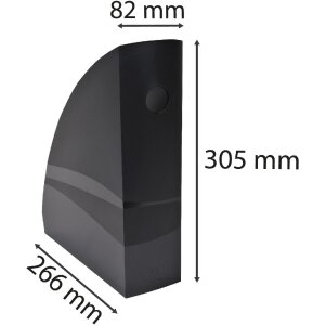 Exacompta 182014D Stehsammler MAG-CUBE ECOBlack Schwarz A4+ Kunststoff