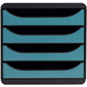 Exacompta 31034D Big Box Schubladenbox 4 Schubladen...