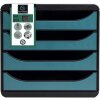 Exacompta 31034D Big Box Schubladenbox 4 Schubladen Skandi Pazifikblau A4+