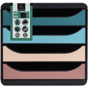 Exacompta Big Box Schubladenbox 4 Schubladen Skandi...