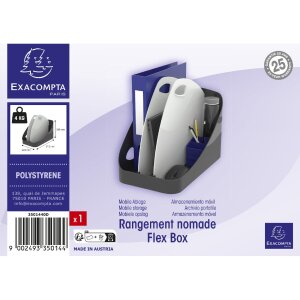 Exacompta 3501440D Flex Box Office Schwarz Grau