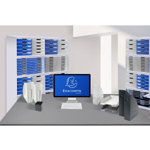 Exacompta 3501440D Flex Box Office Schwarz Grau