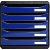 Iderama 3097203D Schubladenbox Big Box Plus 5 offene Schubladen Königsblau