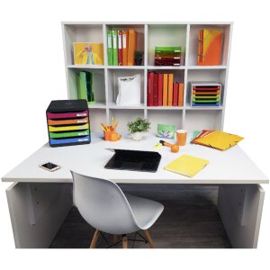 221098D Schubladenbox THE BOX 5 offene Schubladen Linicolor Regenbogen