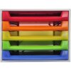 221098D Schubladenbox THE BOX 5 offene Schubladen Linicolor Regenbogen