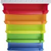 221098D Schubladenbox THE BOX 5 offene Schubladen Linicolor Regenbogen