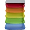 221098D Schubladenbox THE BOX 5 offene Schubladen Linicolor Regenbogen