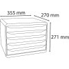 Exacompta 3087213D Schubladenbox Big Box Plus Horizon Querformat 5 Schubladen