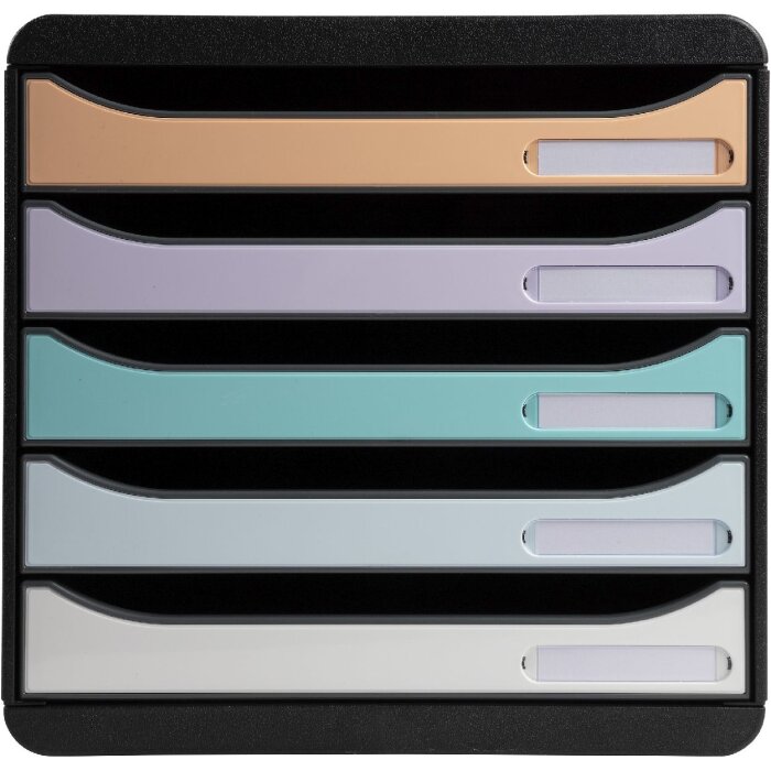 Durable 3094296D Schubladenbox Big Box Plus 5 Fächer Aquarellfarben