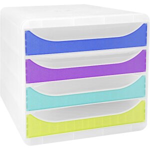 Exacompta 310399D Schubladenbox Big Box 4 Fächer...