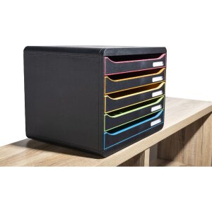 Exacompta 308914D Schubladenbox Big Box Plus Horizon Querformat 5 Schubladen