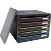 Exacompta 308914D Schubladenbox Big Box Plus Horizon Querformat 5 Schubladen