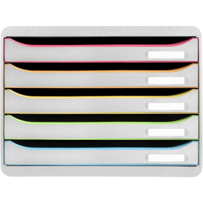Exacompta 308913D Schubladenbox Big Box Plus Horizon Querformat 5 Schubladen