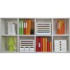 Exacompta 306913D Schubladenbox 6 offene Schubladen Black Office Weiß Harlekin