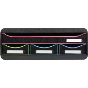 Toolbox 319914D Ablagemodul mit 4 Schubladen Schwarz...