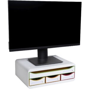 Exacompta 319913D TOOLBOX Ablagemodul 4 Schubladen Weiß Harlekin