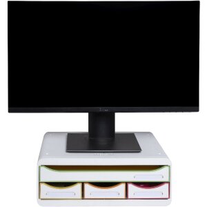 Exacompta 319913D TOOLBOX Ablagemodul 4 Schubladen Weiß Harlekin