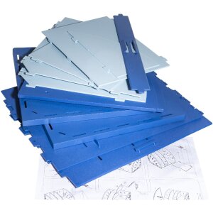 Exacompta 394202D Desktop Organizer Bee Blue Marineblau Hellblau