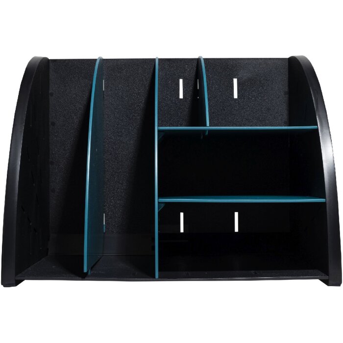 Exacompta 394505D Desktop-Organizer Neo Deco Schwarz Blaugrün