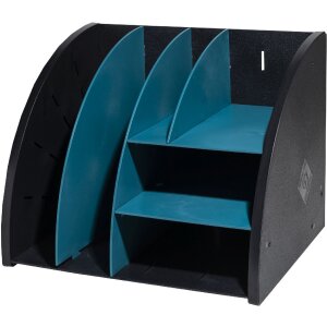 Exacompta 394505D Desktop-Organizer Neo Deco Schwarz Blaugrün