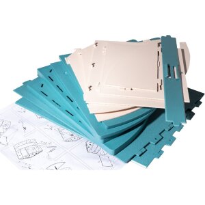 Exacompta 394606D Desktop Organizer Skandi Pazifikblau Nude