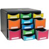 Exacompta 313798D Iderama Schubladenbox STORE BOX MULTI 11 Schubladen Regenbogen