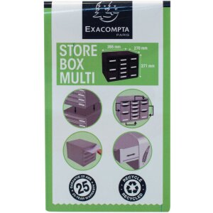 Exacompta 3132796D Schubladenbox STORE BOX MULTI 11 Schubladen Aquarellfarben