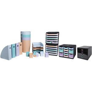 Exacompta 3132796D Schubladenbox STORE BOX MULTI 11 Schubladen Aquarellfarben