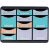 Exacompta 3132796D Schubladenbox STORE BOX MULTI 11 Schubladen Aquarellfarben