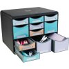Exacompta 3132796D Schubladenbox STORE BOX MULTI 11 Schubladen Aquarellfarben