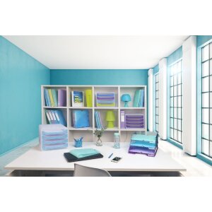 Exacompta Chromaline Schubladenbox 4 Schubladen POP-BOX für A4+ Dokumente