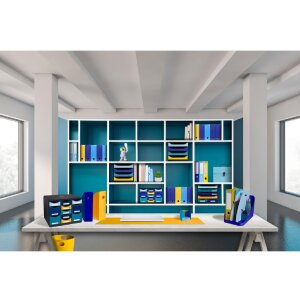 Exacompta 3500383D FLEX BOX Bee Blue Marineblau Hellblau