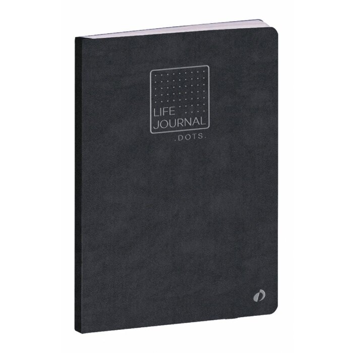 Quo Vadis Life Journal Black 15x21 см бумага с точечной сеткой Clairefontaine