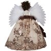 Clayre & Eef 50778 Deko Engel Beige 50x30x65 cm Weihnachten Klassisch