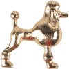Clayre Eef Дверная ручка Собака Пудель Золотого Цвета Железо 5x4x5 см Винтаж
