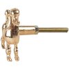 Clayre Eef Дверная ручка Собака Пудель Золотого Цвета Железо 5x4x5 см Винтаж