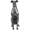 Clayre & Eef 6PR5068 Dekoration Hund Silberfarbig 20x10x30 cm