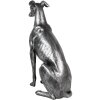 Clayre & Eef 6PR5068 Dekoration Hund Silberfarbig 20x10x30 cm
