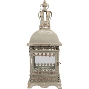 Clayre & Eef 6Y5586 Laterne Eisen Glas Grau Grün...