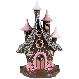 Clayre & Eef 6PR4240 Dekoration Haus mit LED 16x13x26...