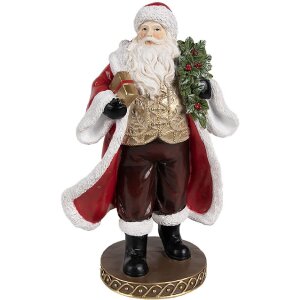 Clayre & Eef 6PR4278 Weihnachtsmann-Figur Rot...