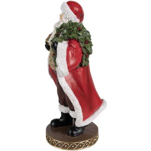 Clayre & Eef 6PR4278 Weihnachtsmann-Figur Rot...