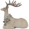 Clayre Eef Dekorationsfigur Hirsch Braun 31x16x29 cm Polyresin Landhausstil