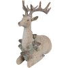 Clayre Eef Dekorationsfigur Hirsch Braun 31x16x29 cm Polyresin Landhausstil
