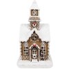 Clayre & Eef Lebkuchenhaus mit LED 13x11x25 cm Polyresin Weihnachtsdekoration