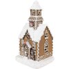 Clayre & Eef Lebkuchenhaus mit LED 13x11x25 cm Polyresin Weihnachtsdekoration