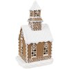 Clayre & Eef Lebkuchenhaus mit LED 13x11x25 cm Polyresin Weihnachtsdekoration
