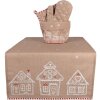 Clayre Eef Tischläufer Lebkuchenhaus 50x140 cm Braun Baumwolle Landhausstil